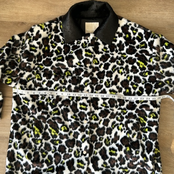 MOLLIOLLI. Bella Leopard Print Faux Fur Sz S NWT - Picture 6 of 15